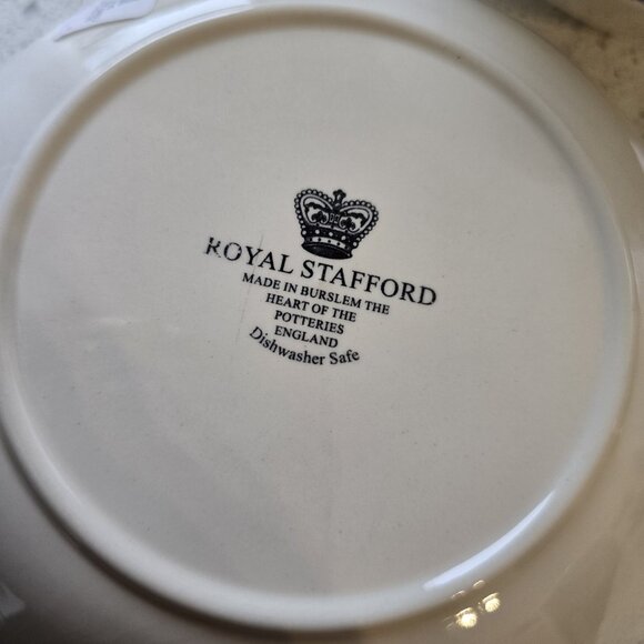 Royal Stafford Asiatic Pheasant Blue Round Soup Pasta Salad Snack Bowl 8" 4 pcs - Picture 4 of 5